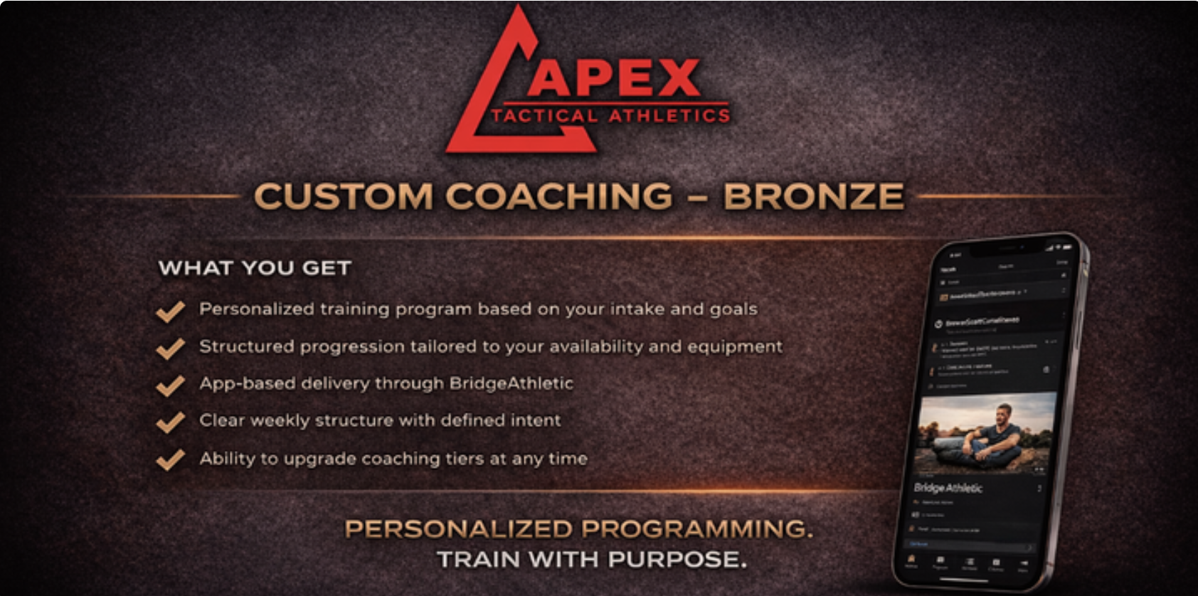 Custom Coaching – Bronze Tier